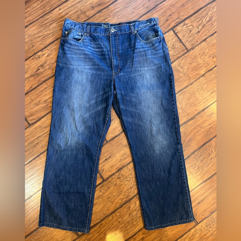 True Nation jeans mens fit 42x31 (tag 44x34) blue Relaxed Fit baggy cotton denim